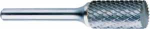 1/8 x 1/2" Cylindrical Solid Carbide Bur, Double Cut